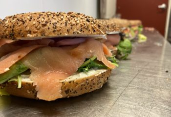 1- Smoked Salmon Lox Bagel