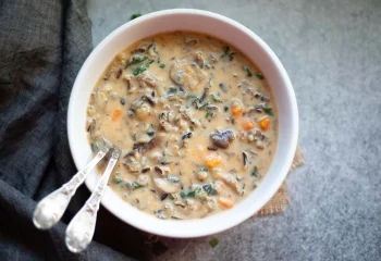*Mushroom and Wild Rice Soup