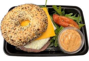 1-Steak Egg and Cheese Bagel