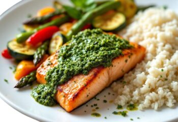 6-**NEW** Pesto Salmon Dinner (GF)
