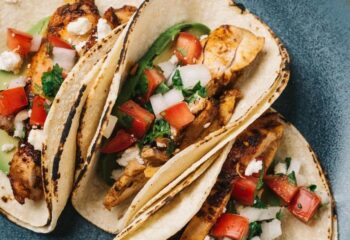 *Family Style - Grilled Chicken Street Tacos