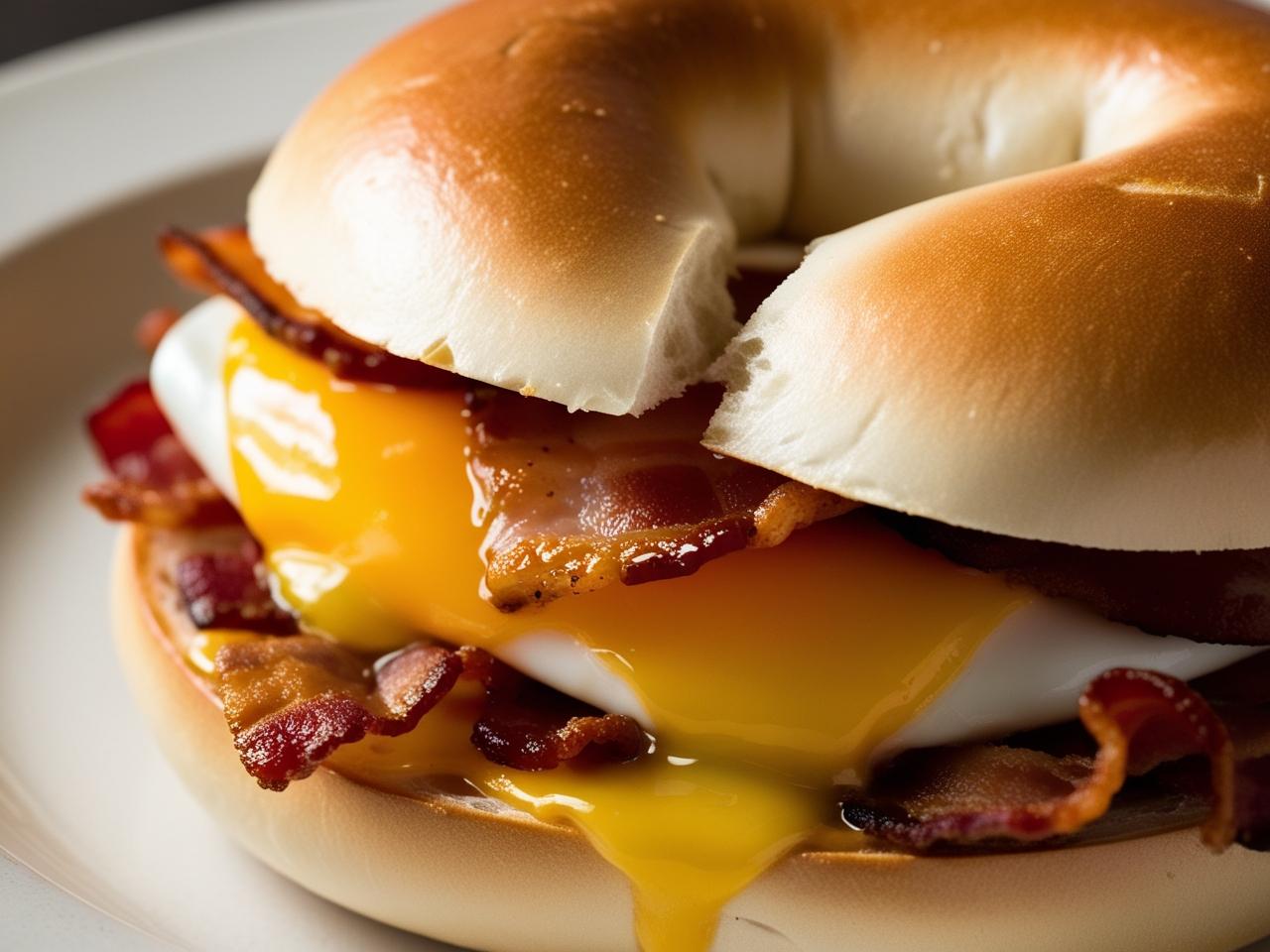 1-bacon Egg And Cheese Bagel - Freshchef Meal Prep